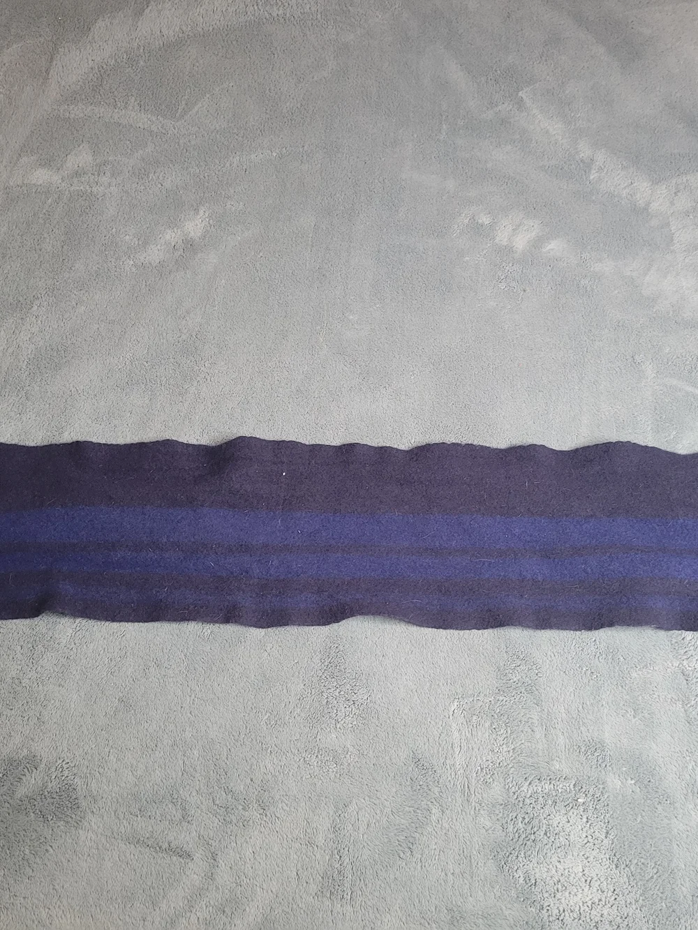 Coach Wool Scarf Navy and Royal Blue